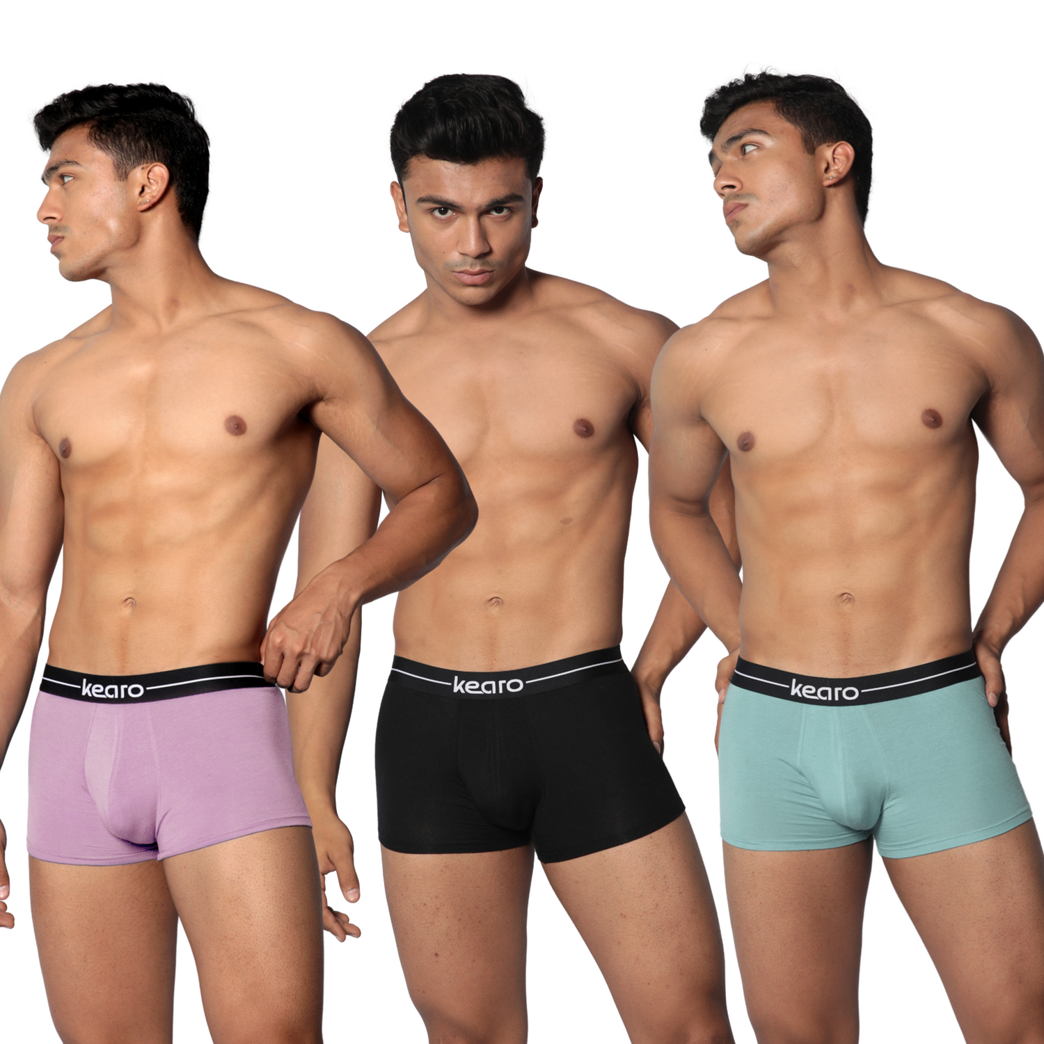 Trunks Pack of 3 (Nice to Mint You, Baby got Black, Plum Bum)